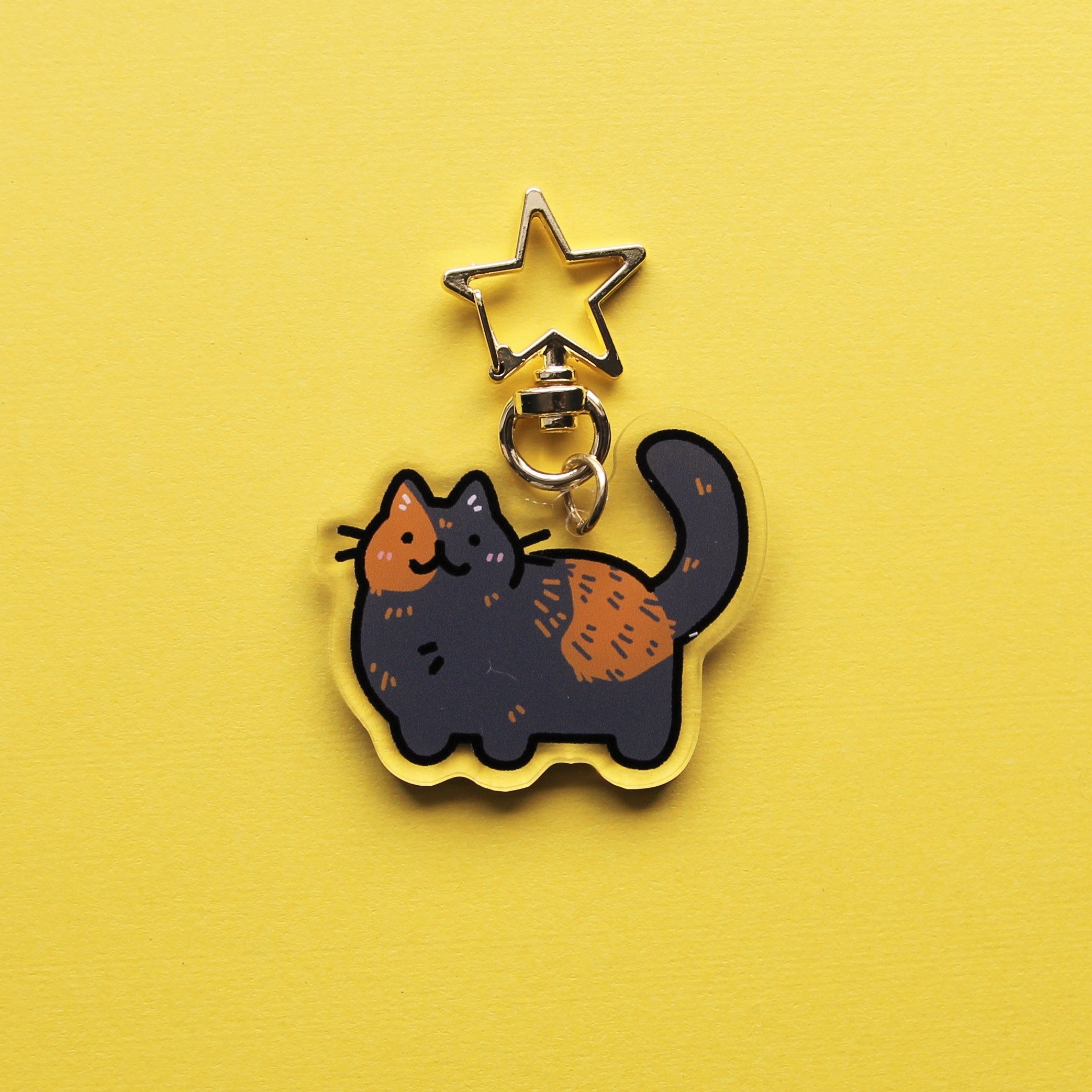 Tortoiseshell Cat Keychain