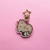 Brown Tabby Cat Keychain