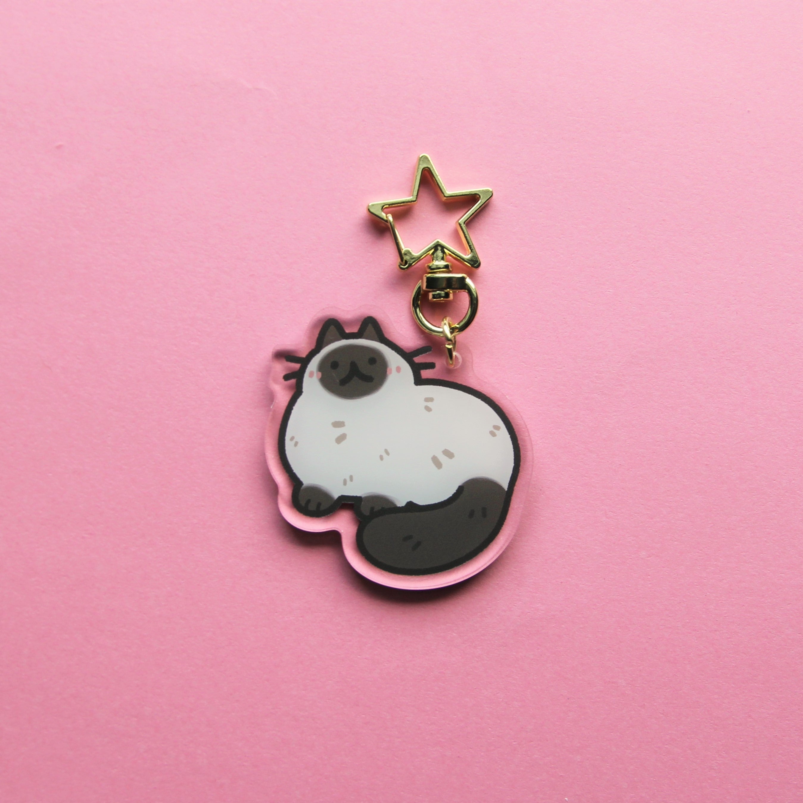 Siamese Cat Keychain