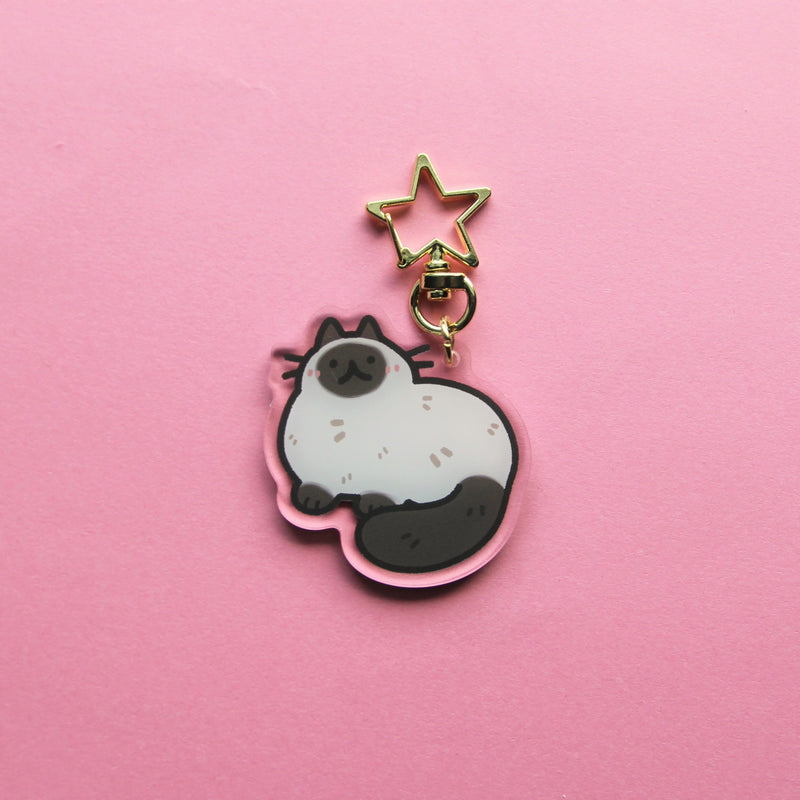 Siamese Cat Keychain