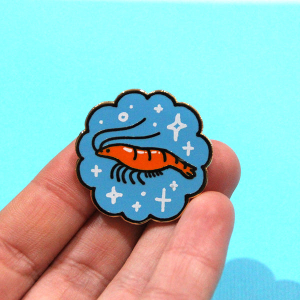 Shrimp Enamel Pin
