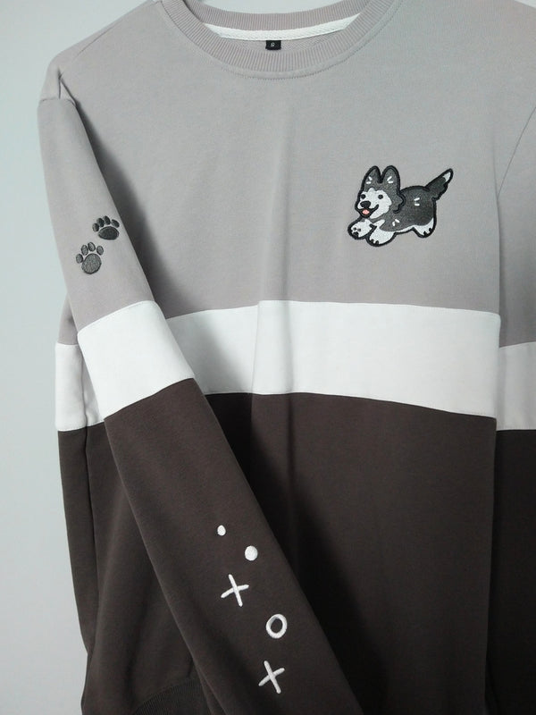 Husky Color Block Sweatshirt