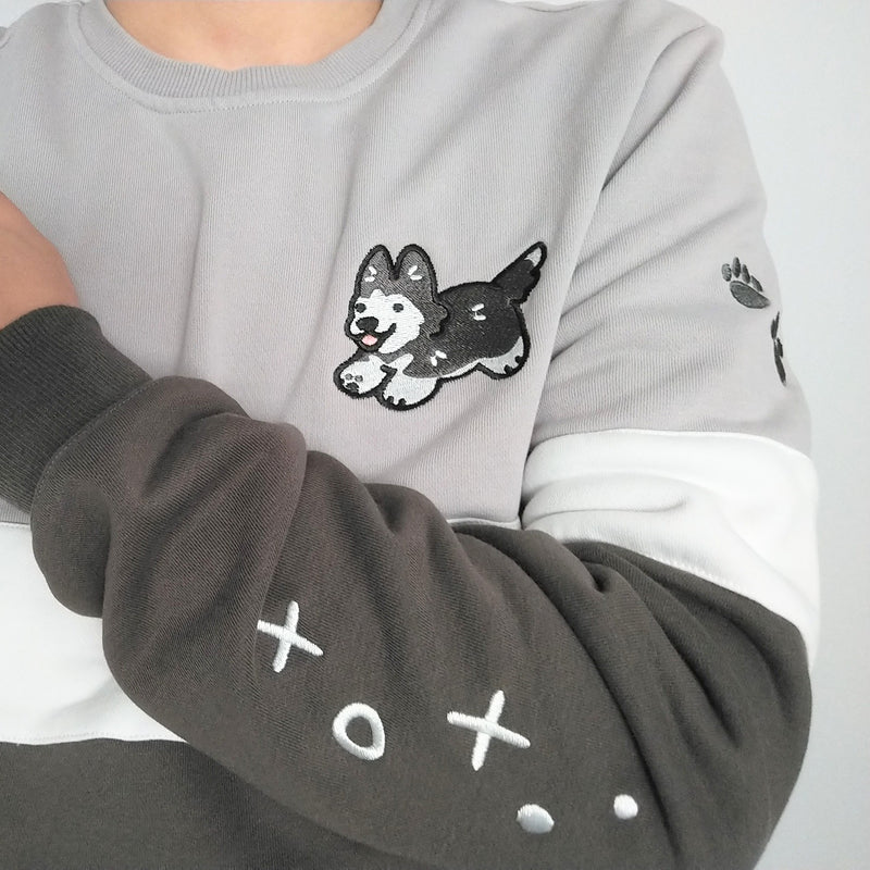 Husky Color Block Sweatshirt
