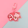 Pink Cow Keychain