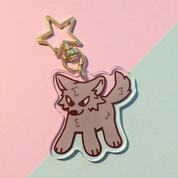 Wolf Puppy Keychain