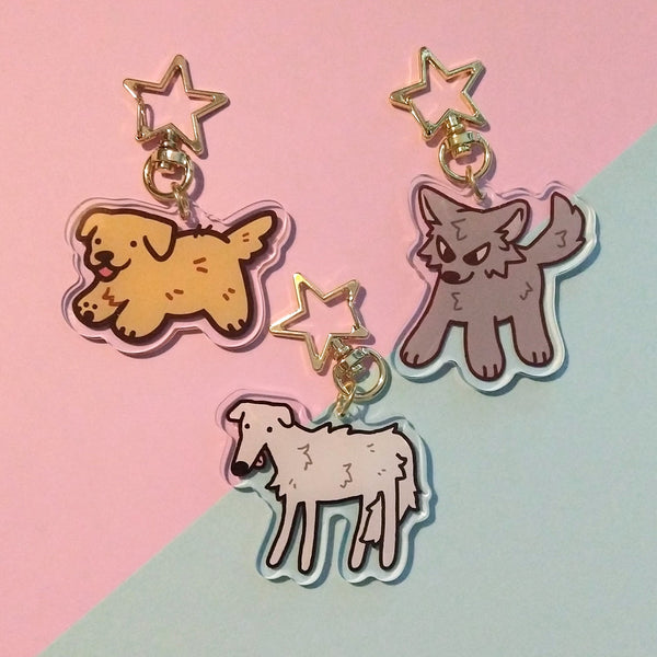 Golden Retriever Keychain