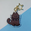 Bad Kitty Keychain (Black Cat)