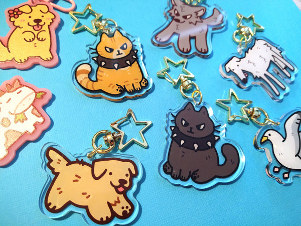 Golden Retriever Keychain