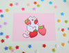 Strawberry Kitty Postcard