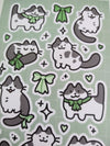 Pretty Bow Kitty (Cow Cat) Sticker Sheet