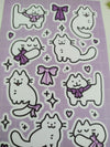 Pretty Bow Kitty (White Cat) Sticker Sheet