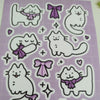 Pretty Bow Kitty (White Cat) Sticker Sheet