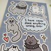 Good Kitty Bad Kitty Sticker Sheet