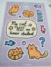 Orange Tabby Cat Sticker Sheet