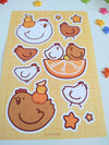 Orange Chicken Sticker Sheet