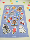 Bun in the Sun Sticker Sheet
