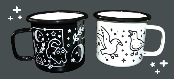 Seagull Enamel Mug