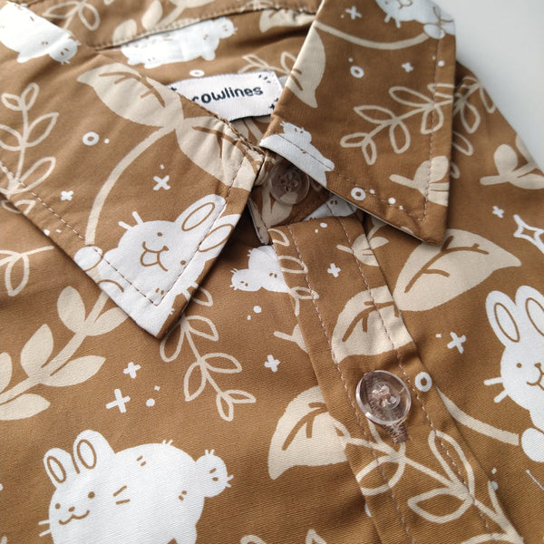 Cafe Latte Button Up Shirt
