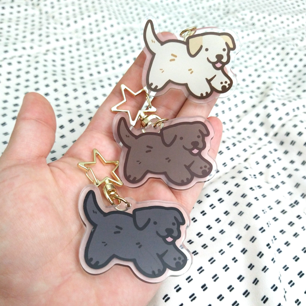 Black Labrador Retriever Keychain
