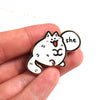 Kitty Pronoun Enamel Pin (She)