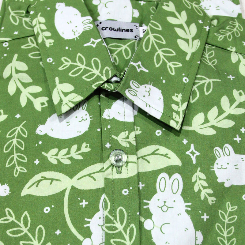 Sage Bunny Button Up Shirt