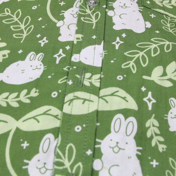 Sage Bunny Button Up Shirt