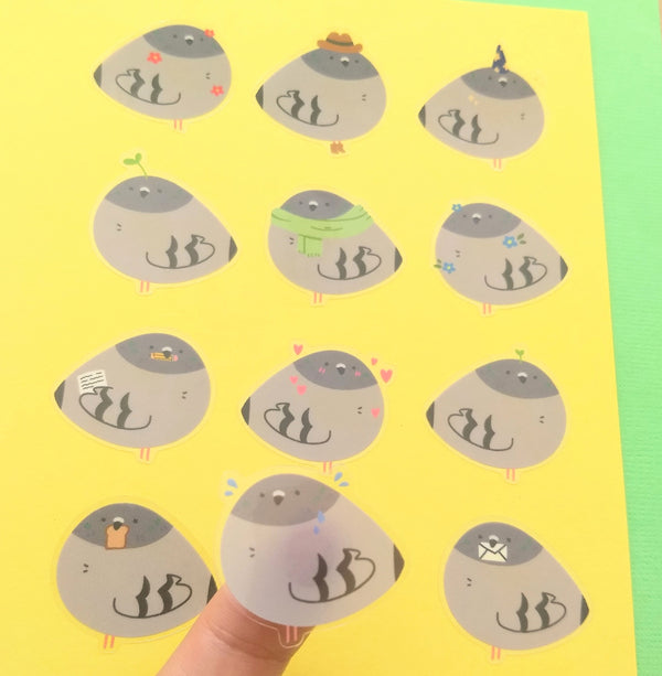 Pigeon Sticker Sheet