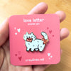 Love Letter Cat Enamel Pin