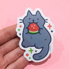 Watermelon Cat Sticker