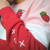 Strawberry Kitty Color Block Sweatshirt