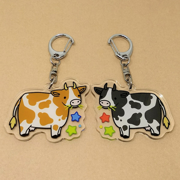 Cow Keychain