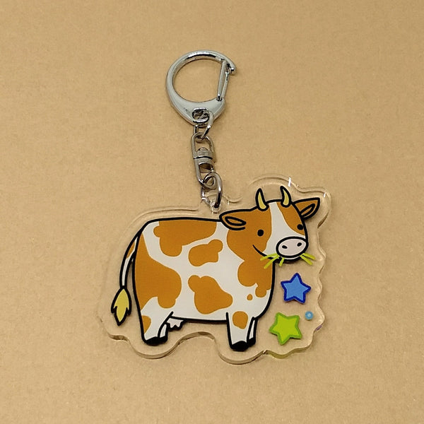 Cow Keychain