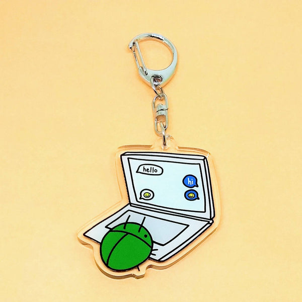 Computer Bug Keychain