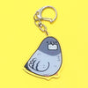 Pizza Pigeon Keychain