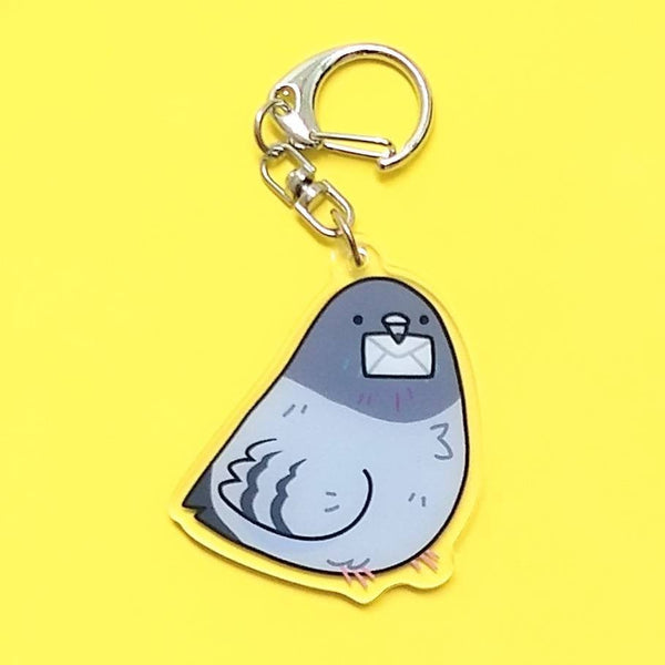 Pizza Pigeon Keychain