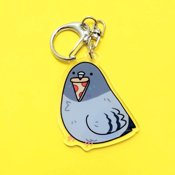 Pizza Pigeon Keychain