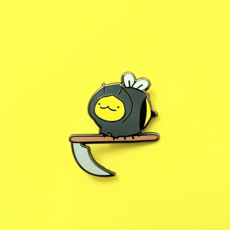 Grim Beeper Enamel Pin