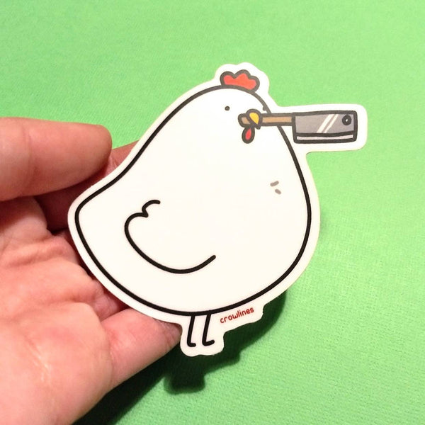Cleaver Chicken Sticker