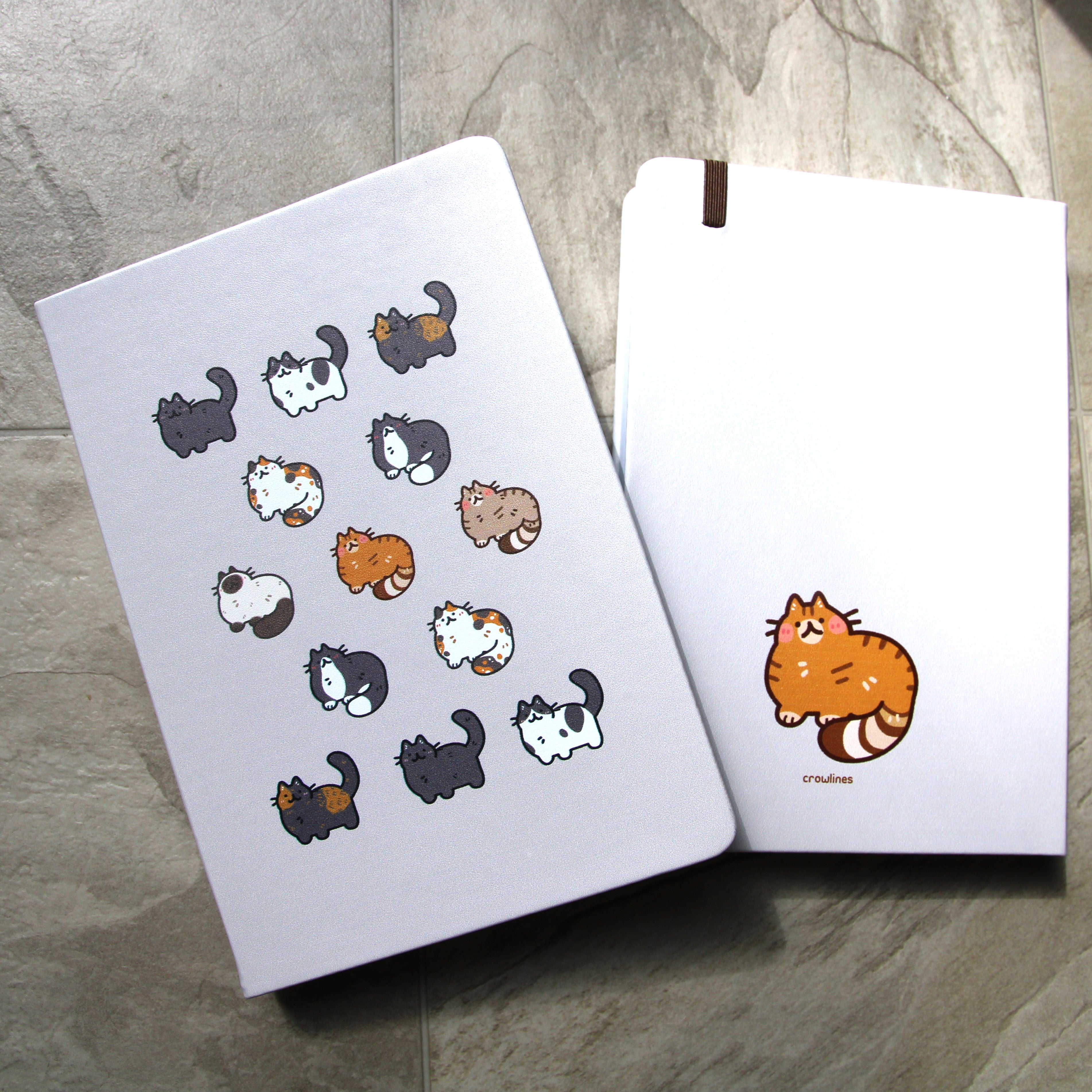 Cats Cats Cats Dotted Notebook | crowlines
