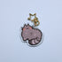 Gray Tabby Cat Keychain