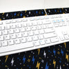 Black Lightning Desk Mat