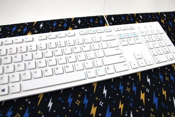 Black Lightning Desk Mat