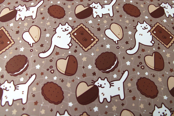 Chocolate Biscuit Desk Mat