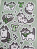 Pretty Bow Kitty (Cow Cat) Sticker Sheet