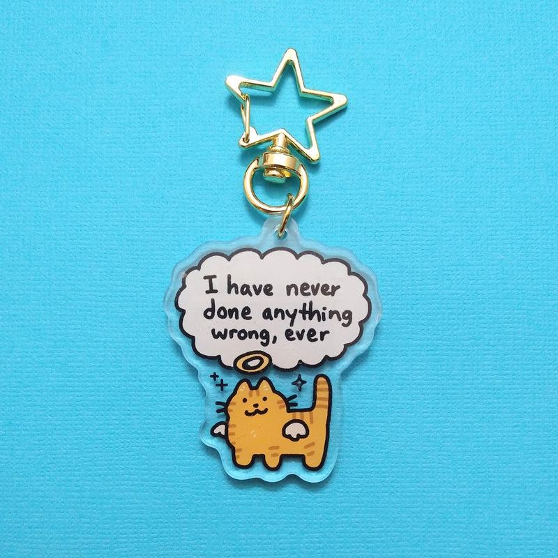 Innocent Angel Keychain (Orange Tabby Cat)