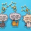 Innocent Angel Keychain (Black Cat)