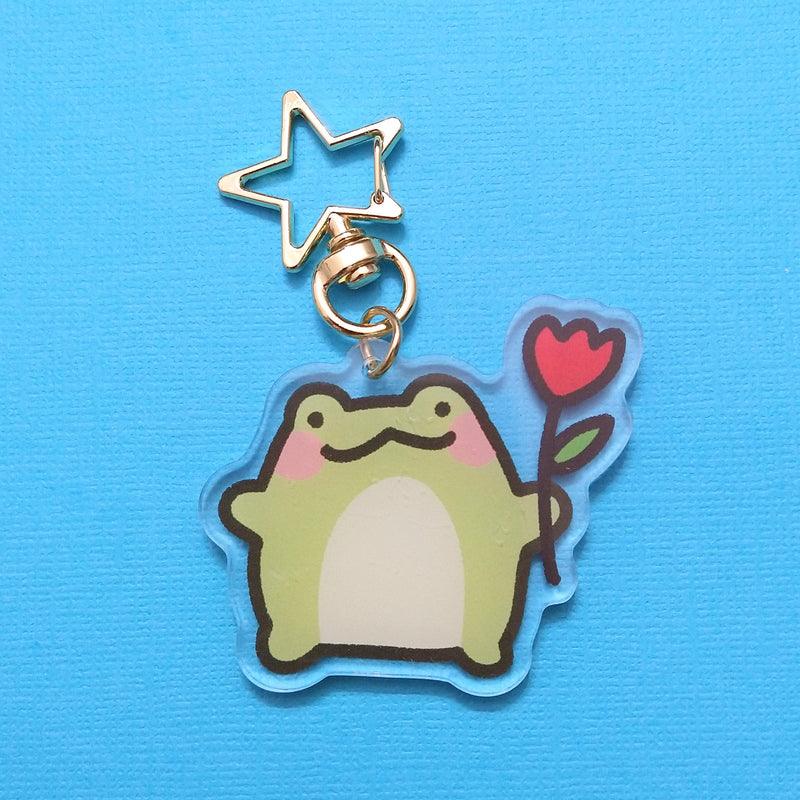 Tulip Frog Keychain