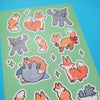Fox Wolf Sticker Sheet