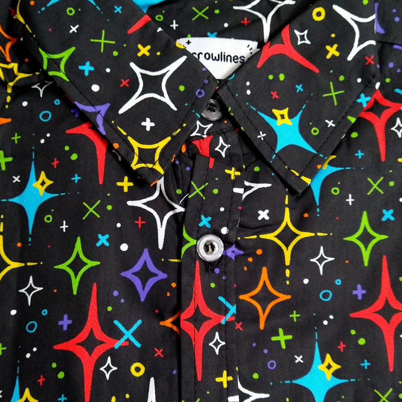 Colorburst Sparkle Button Up Shirt