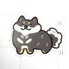 Black Shiba Inu Sticker